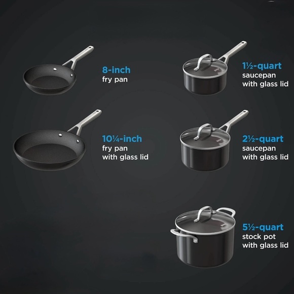 EUC Ninja Temper Glass Lids, set of 4 - Picture 2 of 8